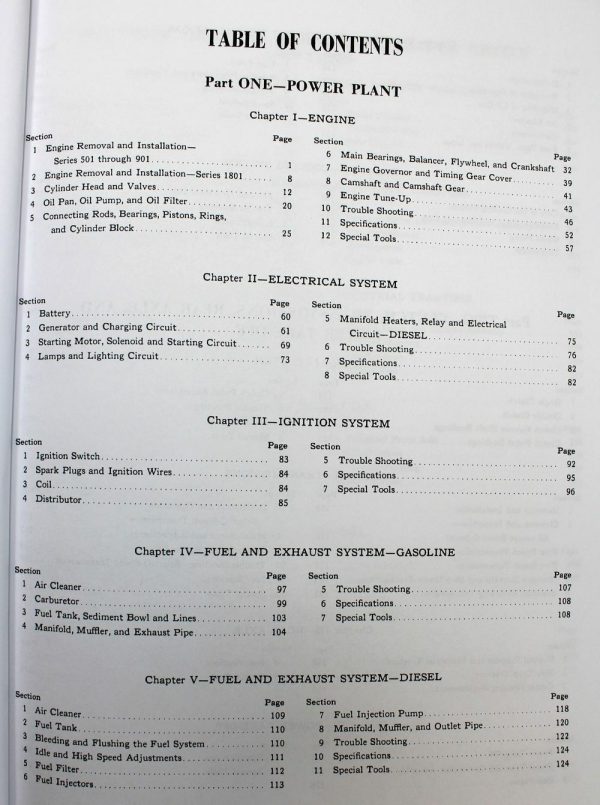 Ford 600 700 800 900 601 Tractor Service Repair Shop Manual Parts Catalog Set - Image 8