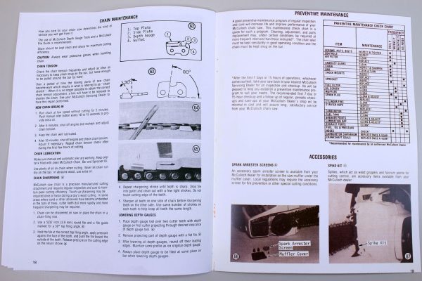 Mcculloch Mac 110 120 130 Chainsaw Owners Operators Manual Maintenance - Image 3