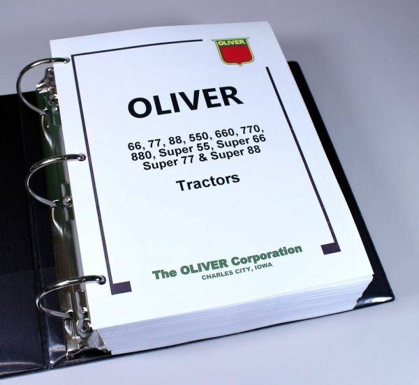 Oliver Super 77 Tractor Service Parts Operators Manual Set Repair Workshop Shop - Image 2