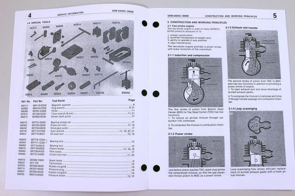 Set Echo Srm 200Be Trimmer Brush Cutter Service Operator Owners Repair Manual - Image 9