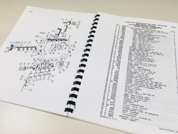 J I Case 530 Construction King Ck Wheel Tractor Parts Catalog Manual No. C91O - Image 6