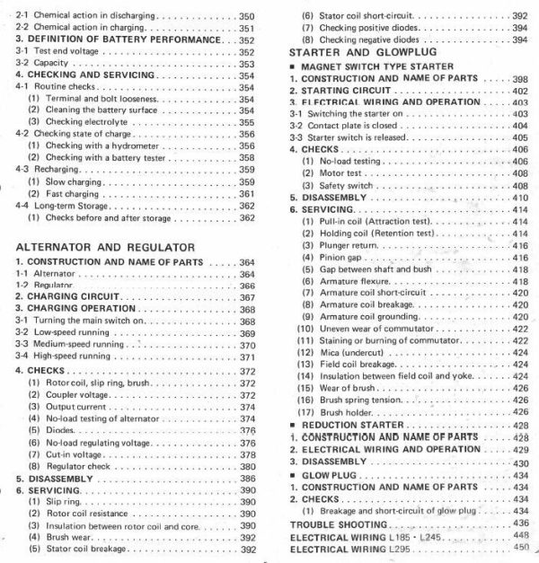 Kubota L185DT L245DT L295DT Tractor Service Repair Manual Technical Shop Printed - Image 5