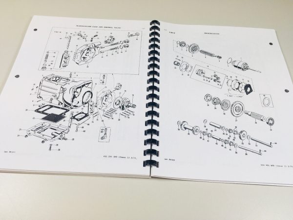 Massey Ferguson Mf 50 Industrial Tractor Parts Catalog Manual Book Exploded View - Image 6