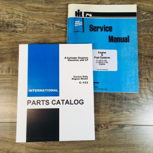 International C153 Gas Engine Service Parts Manual Set For 2500 Backhoe Tractor