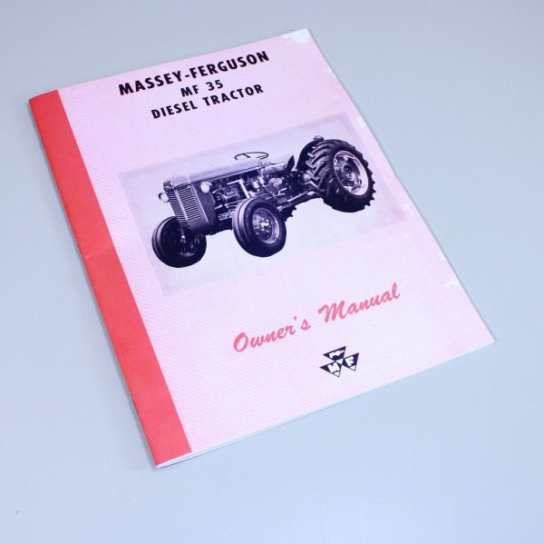 Massey Ferguson Mf 35 Diesel Tractor Operators Owners Manual Maintenance