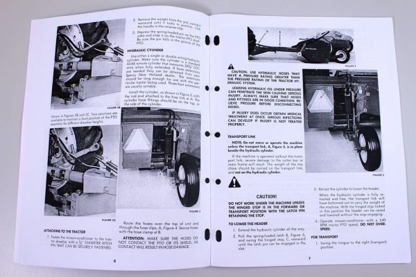 New Holland 474 Haybine Mower Conditioner Service Operators Owner Manual Repair - Image 7