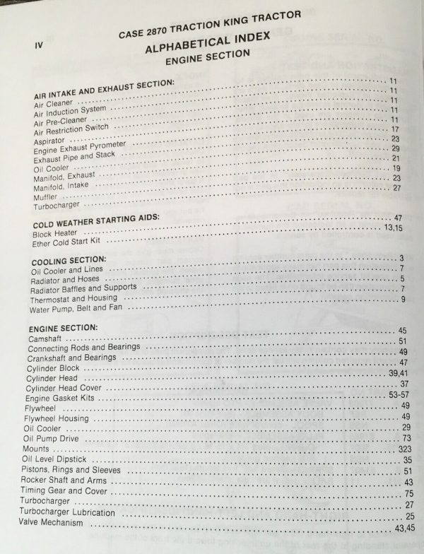 Case 2870 Traction King Tractor Parts Manual Catalog Book Assembly Schematic - Image 2