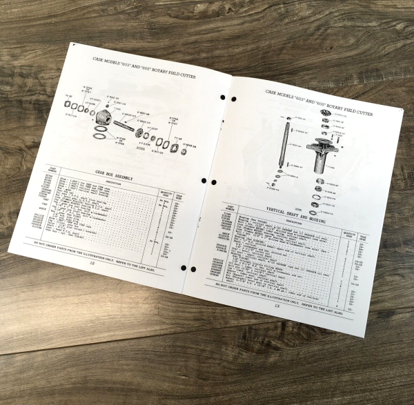 Case 603 605 Industrial Rotary Cutter Parts Manual Catalog Assembly Schematic - Image 4