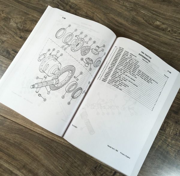 Case 1394 Tractor Parts Manual Catalog Book Assembly Schematic Exploded Views - Image 6