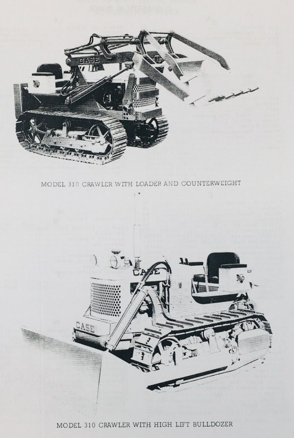 Case 310 Utility Crawler Tractor Parts Catalog Manual Before Sn-3008187 - Image 2