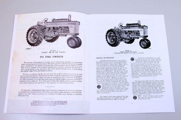 International Farmall 460 560 Lp Tractor Owner Operators Manual Lpg Gas Propane - Image 8