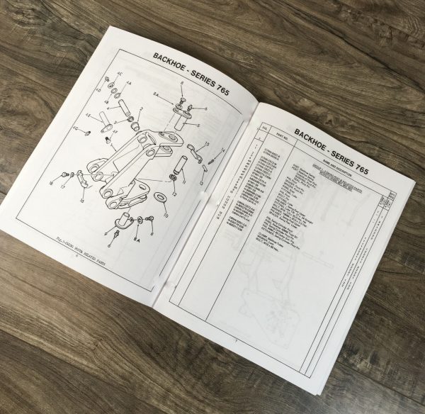 Ford 765 Backhoe Parts Manual Catalog Book Assembly Schematics Exploded Views - Image 3