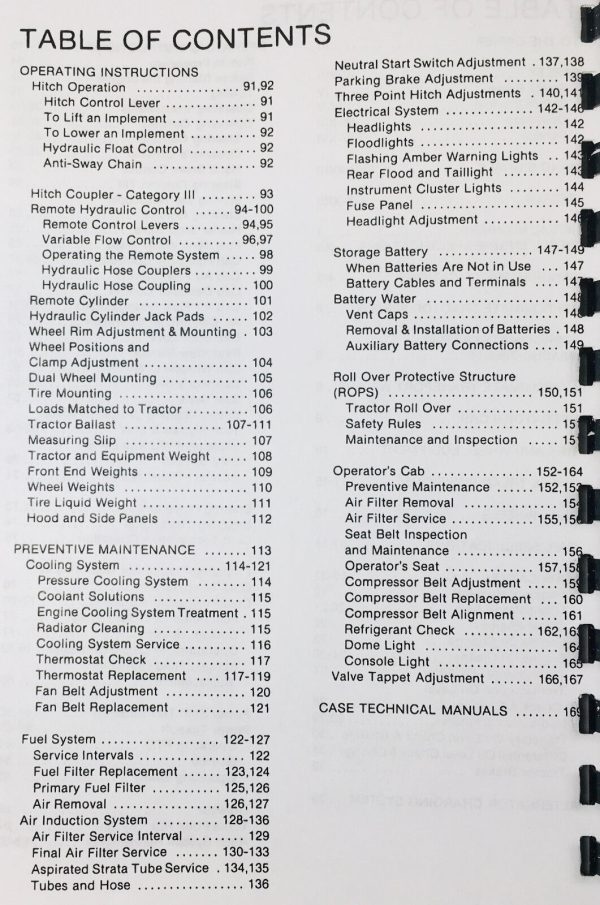 Case Ih 4890 Tractor Operators Owners Manual Maintenance Operations Lubrication - Image 3