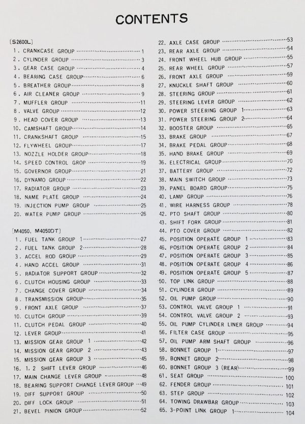 Kubota M4050 M4050Dt Tractor Parts Assembly Manual Catalog Exploded View Numbers - Image 2