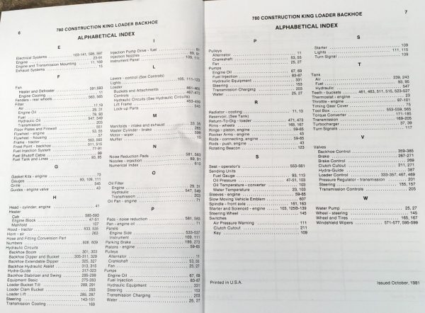 Case 780 CK Loader Backhoe Parts Manual Catalog Book Assembly Schematic - Image 4