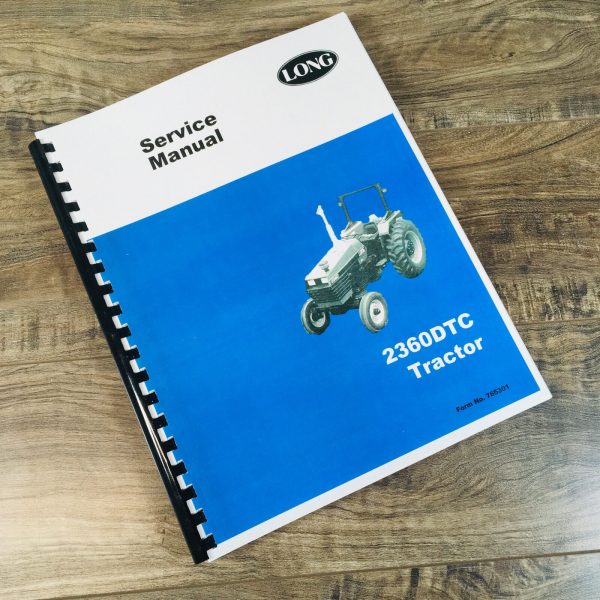 Long 2360Dtc Tractor Service Manual Repair Shop Technical Workshop Book Overhaul