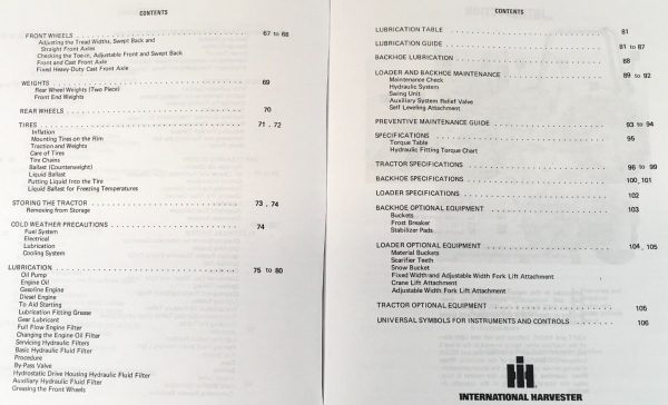 International 2400B 2405B 2410B 2412B Tractor Parts Operators Manual Set C-175 - Image 12