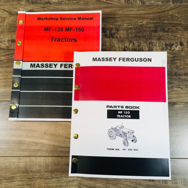 Massey Ferguson 150 Tractor Service Parts Manual Repair Shop Catalog Book Set