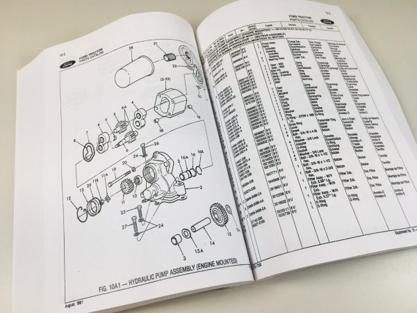Ford 5110 5900 6410 6810 7410 Tractor Parts Manual Catalog Book Assembly - Image 8