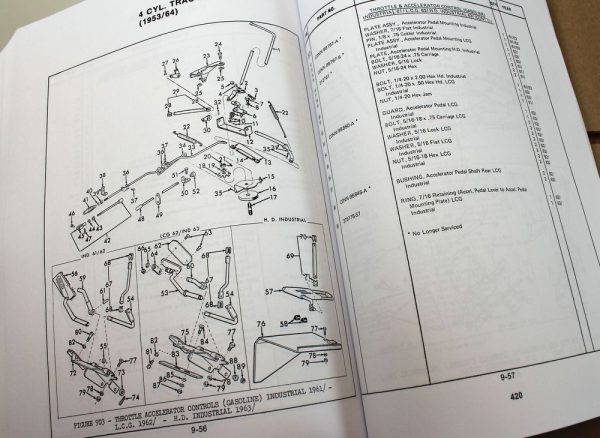 Ford 2000 4000 4Cyl Gas Tractor Service Repair Operators Parts Shop Manual Books - Image 9