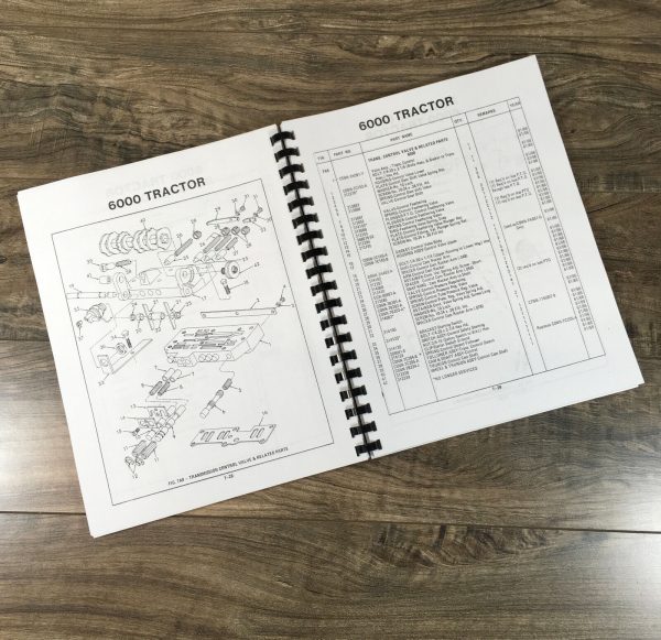 Ford 6000 Tractor Service Parts Manual Repair Shop Set Workshop Catalog Book - Image 9