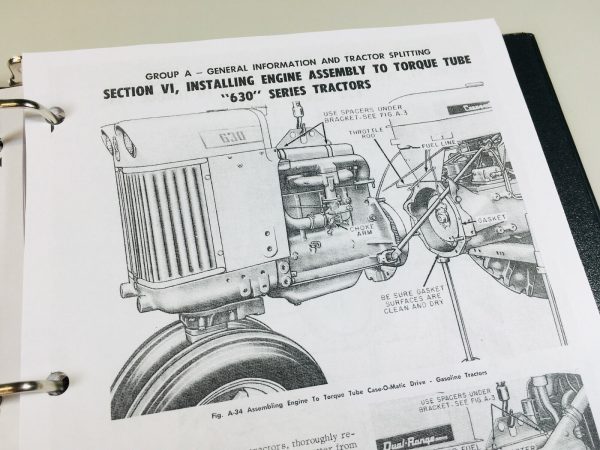 Case 630 Series 631 632 640 641 Tractor Factory Service Repair Shop Manual - Image 9