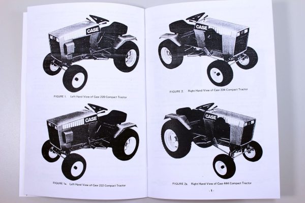 Case 220 222 224 444 Compact Tractor Operators Owners Manual Serial No. 9762275+ - Image 3