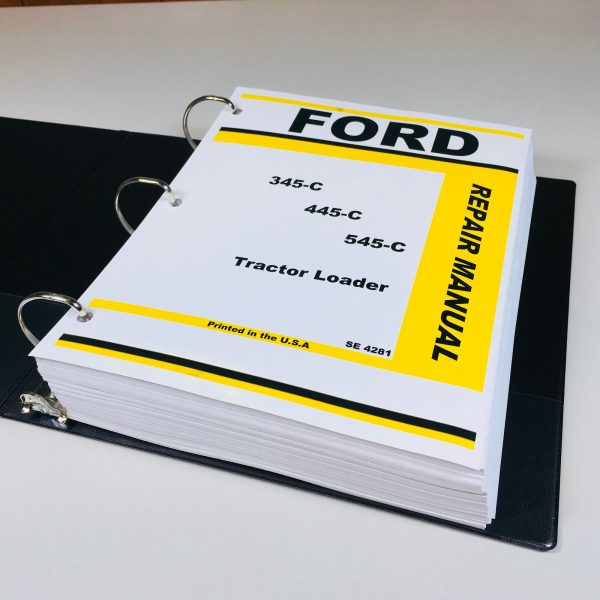 Ford 345C 445C 545C Tractor Loader Service Repair Manual Shop Book Overhaul - Image 2