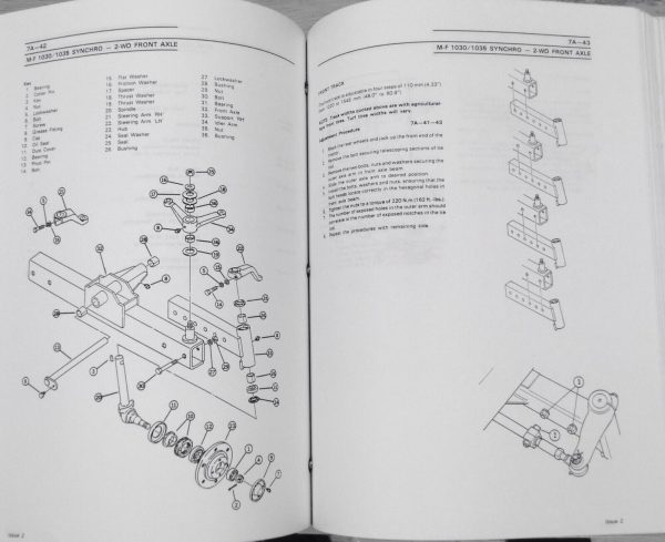 Massey Ferguson 1010 Tractor Service Parts Manual Repair Shop Set Catalog Book - Image 11