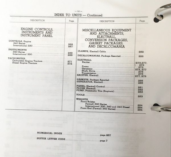 International 340 Tractor Service Parts Operators Manual Set Repair Shop Book IH - Image 5