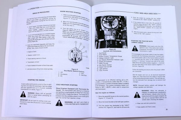 Ford 445A 545A Tractor Loader Backhoes Parts Operators Manual Owners Catalog Set - Image 8