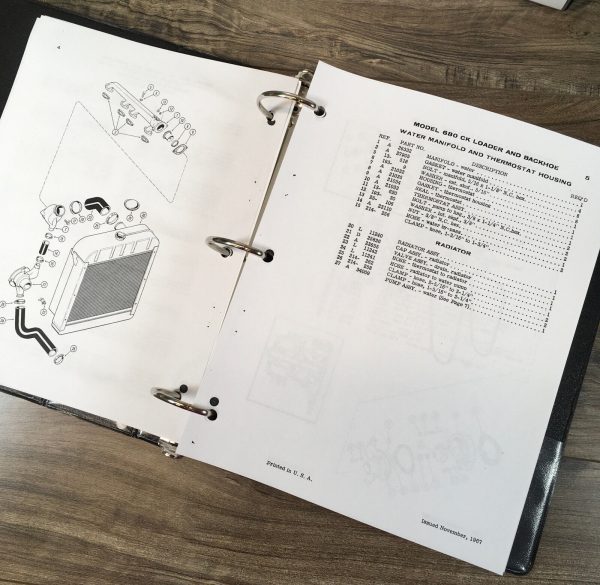 Case 680 Ck Construction King Loader 34 Backhoe Service Manual Parts Catalog Set - Image 10