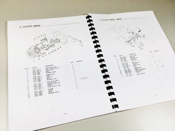 Kubota L295 L295F-P L295Dt-P Tractor Manual Parts Catalog Operators Set Book - Image 12