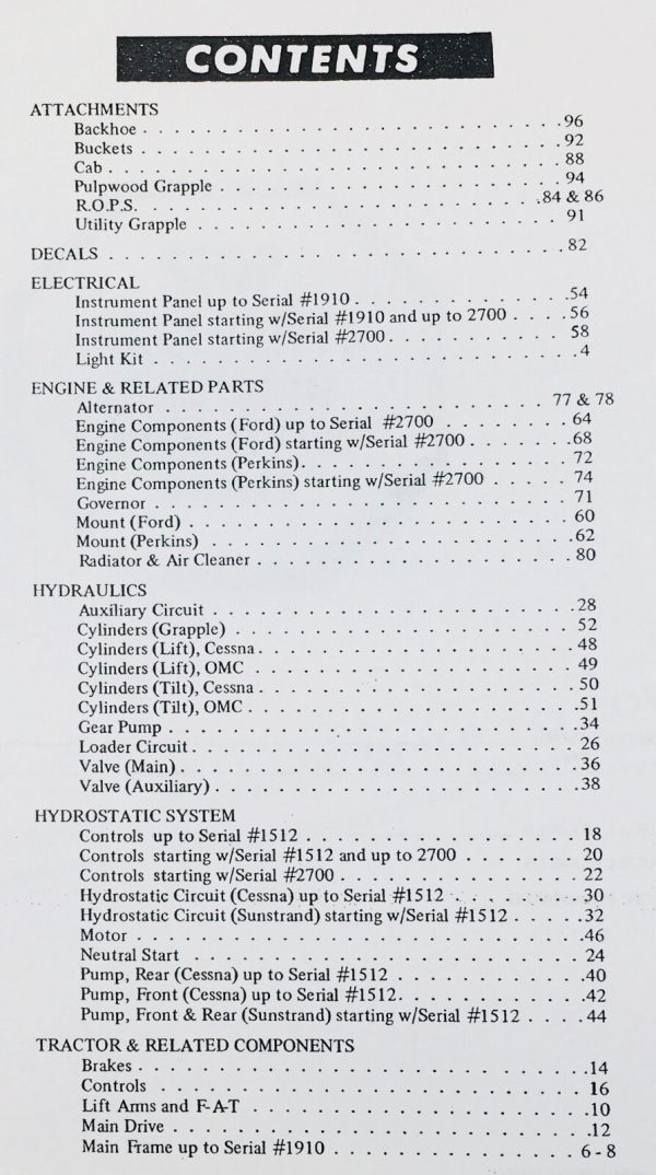 Mustang 440 Skidsteer Loader Parts Manual Catalog Exploded Views Numbers - Image 2