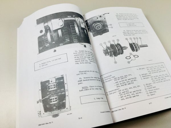 International 454 Diesel Tractor Service Parts Manual Set Repair Shop Catalog - Image 9