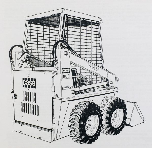 Case 1830 Uni Loader Skid Steer Service Parts Operators Manual Factory Shop Set - Image 2