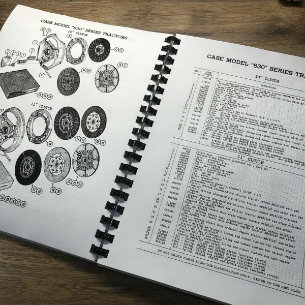 Case 630 631 632 640 641 Tractor Service Manual Parts Catalog Repair Shop Set - Image 12