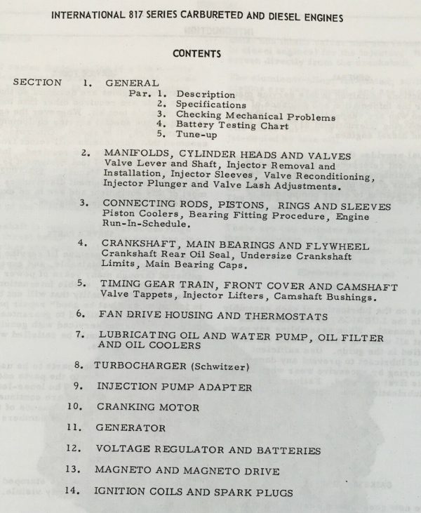 International 817 Diesel Engines Service Repair Manual For Td-25 250 Crawler - Image 2