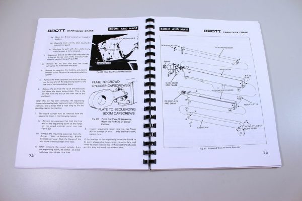 Case Drott 85Rm2 Carrydeck Crane Manual Service Parts Catalog Operators Set Book - Image 8