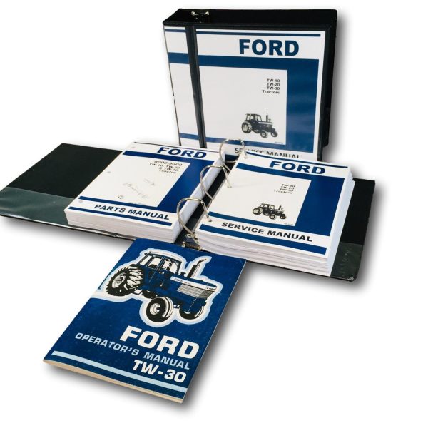 Ford TW-30 Tractor Service Parts Operators Manual Owners Repair Set Workshop