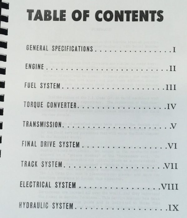 Case Terratrac 800 1000 Crawler Tractor Diesel Service Manual Repair Technical - Image 2