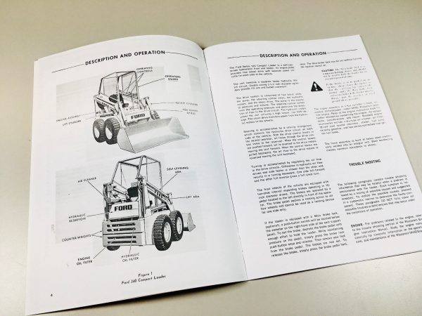 Ford 340 Compact Loader Skid Steer Repair Manual Service Shop Book - Image 3