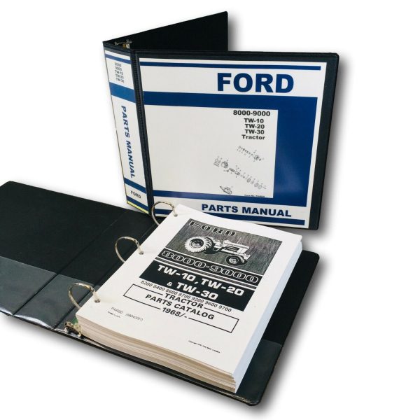 Ford Tw-10 Tw-20 Tw-30 Tractor Parts Manual Catalog Book Assembly Schematics