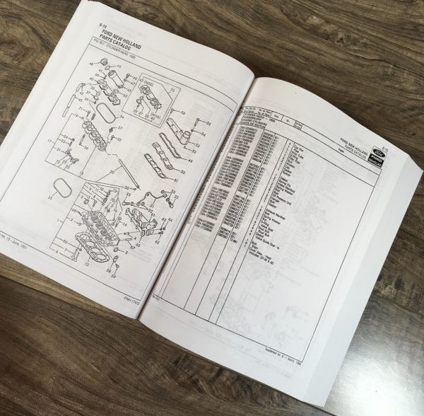 Ford 1920 2120 Tractor Parts Manual Catalog Book Assembly Schematics Views - Image 5