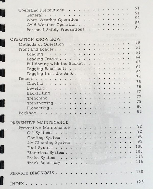 Case 600 Gasoline Terratrac Crawler Parts Catalog Operators Manual Owners Set - Image 11