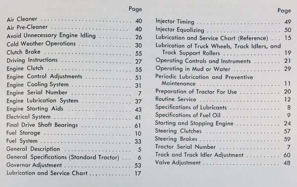 Allis Chalmers Hd 7 Hd7 Crawler Tractor Owners Operators Manual - Image 2