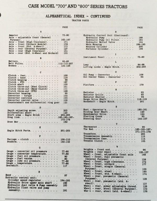 Case 700 800 Series Wheel Tractor Service Manual Parts Catalog Repair Shop Set - Image 6