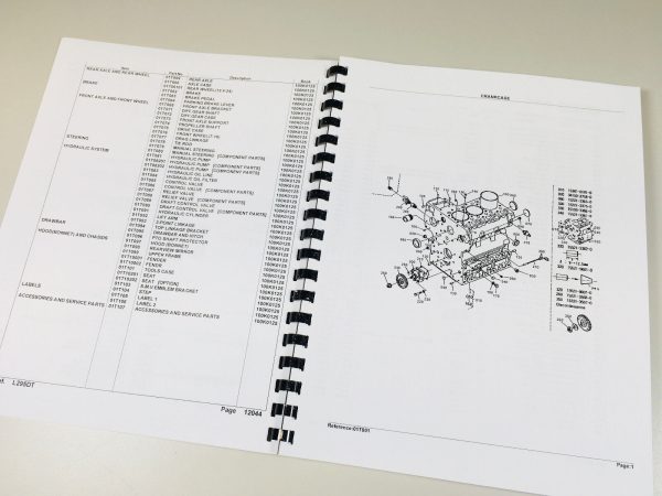 Kubota L295Dt Tractor Parts Assembly Manual Catalog Exploded Views Numbers - Image 3