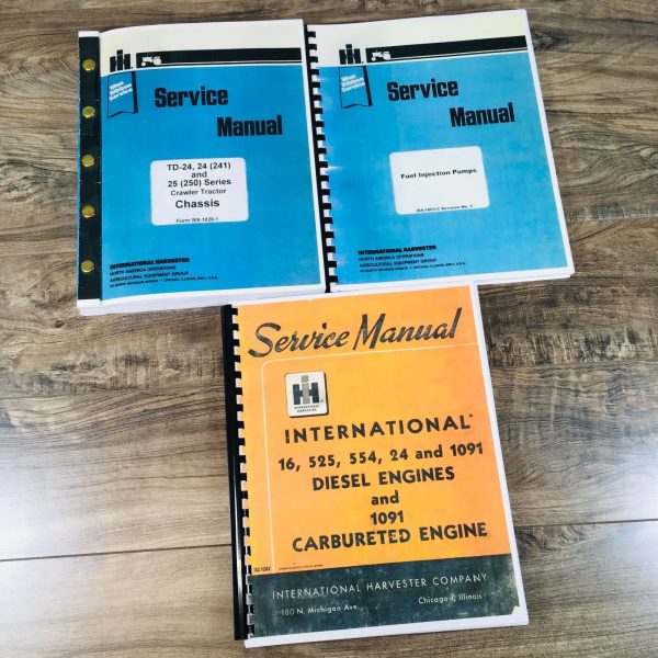 International TD-24 241 Series Crawler Tractor Service Manual Set Repair Book