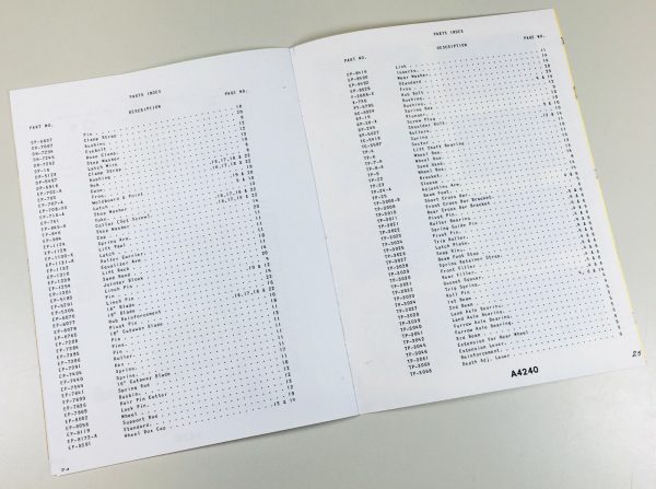 Oliver No. 4240 Series Plow Parts Manual Catalog Book Assembly Schematics - Image 5